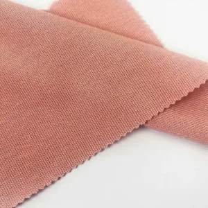 kain katun bambu yang eco-friendly dengan warna peach