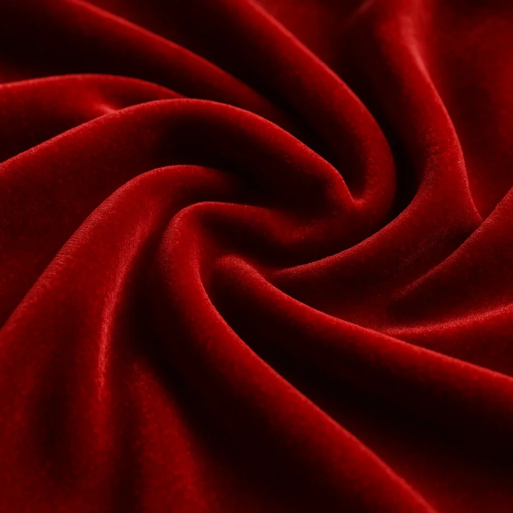 kain velvet warna merah