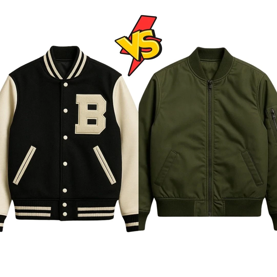 jaket varsity vs jaket bomber